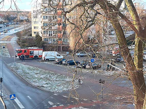 Konar zwisa tu nad chodnikiem. Byo spore ryzyko, e spadnie komu na gow