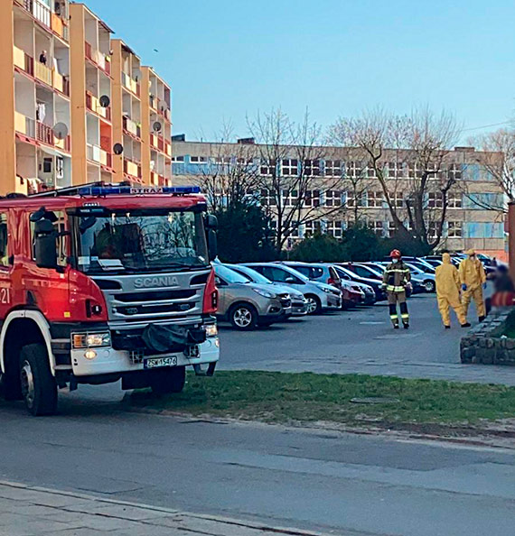 Straacy przyjechali mu pomc, ale on tej pomocy nie przyj