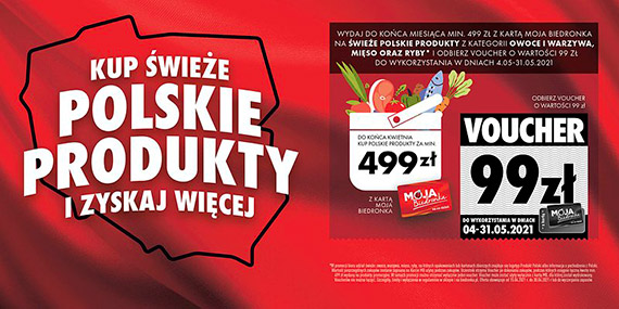 Kwiecie miesicem polskich produktw wieych w Biedronce