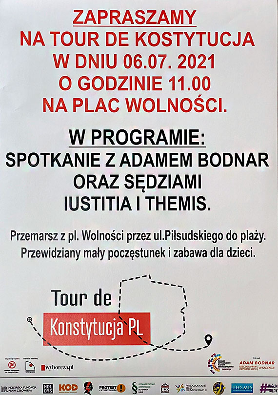 Tour de Konstytucja dotrze do winoujcia