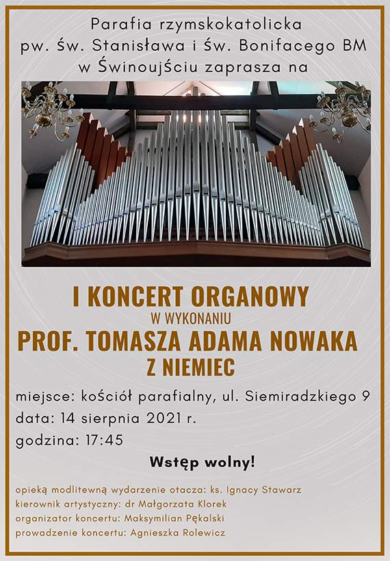 Pierwszy koncert organowy pt. „Sztuka improwizacji organowej”