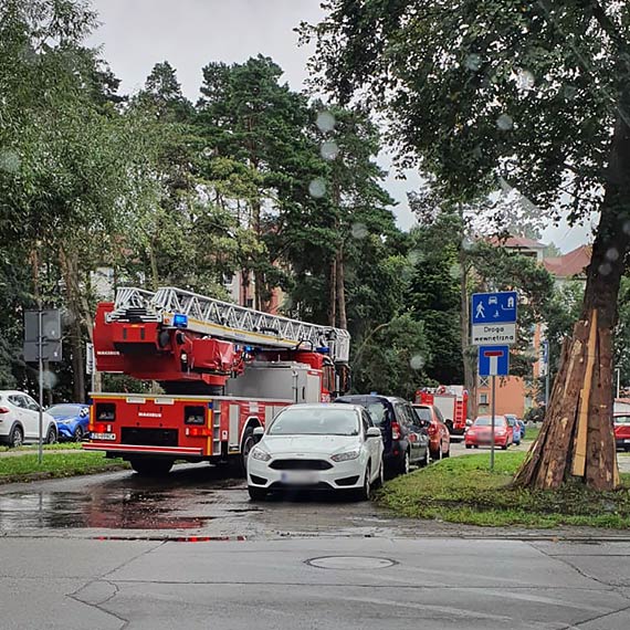 Matka nie miaa kontaktu z synem. Na ulic Krzyw przyjechaa policja i stra poarna