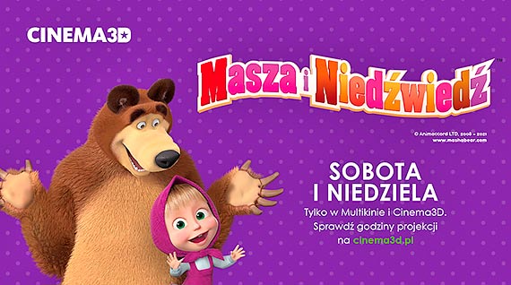 „Masza i Niedwied” w Cinema3D – po raz pierwszy na wielkim ekranie