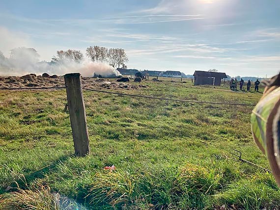 Jednostka OSP Koczewo ruszya do akcji w winoujciu