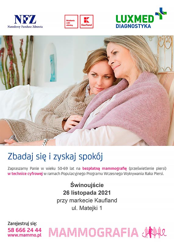 Badania w mobilnej pracowni mammograficznej LUX MED w listopadzie - Świnoujście