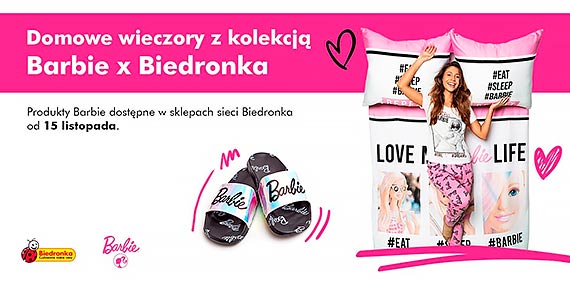 Poczuj się wszędzie tak, jak w domu. Nowa kolekcja Barbie x Biedronka już dostępna w całej Polsce