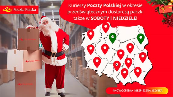 Pocztowcy dostarcz przesyki w wybranych miastach w weekendy