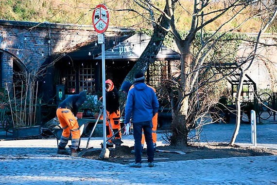 Ulica Jachtowa. Dla pieszych, rowerzystw i zmotoryzowanych