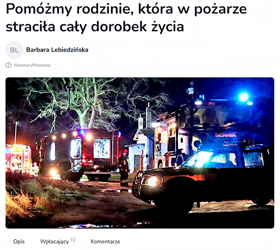 Radny S. Nowicki apeluje o pomoc dla rodziny, ktra stracia dom w poarze!