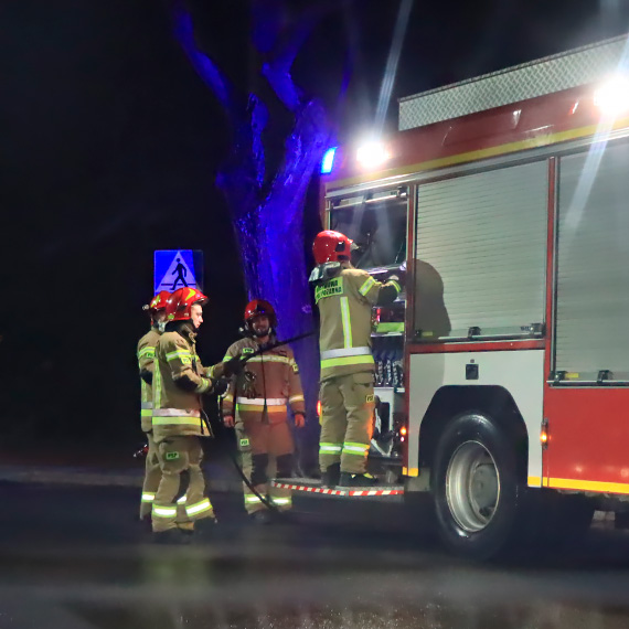 Ogie przy Uzdrowiskowej. Do akcji ganiczej przystpili straacy