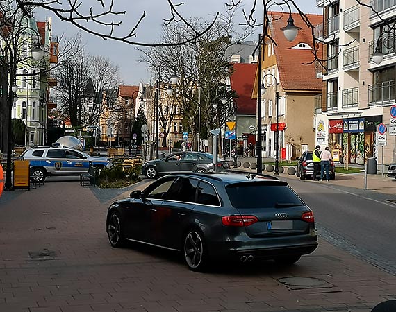 Akcja stray miejskiej na deptaku przy Sowackiego. Posypay si mandaty