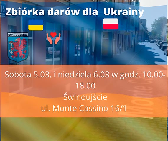 winoujska Platforma udostpnia swoje biuro na zbirk darw dla Ukrainy