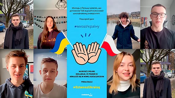 Sztama z Ukrainą — polska młodzież wspiera uczniów z Ukrainy
