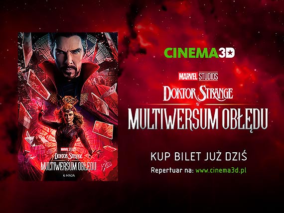 Zajmij najlepsze miejsce na filmie „Doktor Strange w multiwersum obdu”!