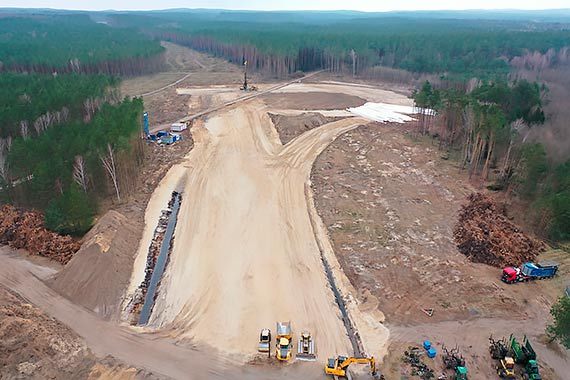 Nowe zdjcia z placu budowy drogi S3 winoujcie - Troszyn