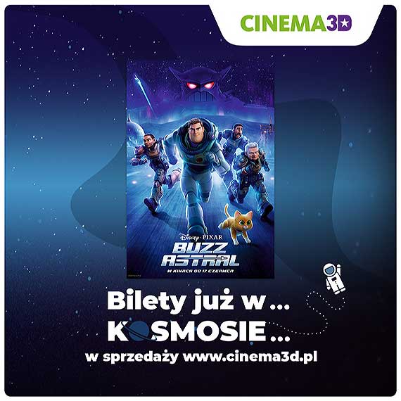 Zajmij w Cinema3D najlepsze miejsce na premierze „Buzz Astral”!