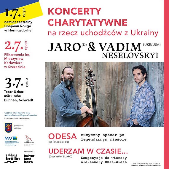 Koncerty charytatywne na rzecz ukraińskich uchodźców w Metropolitalnym Regionie Szczecina
