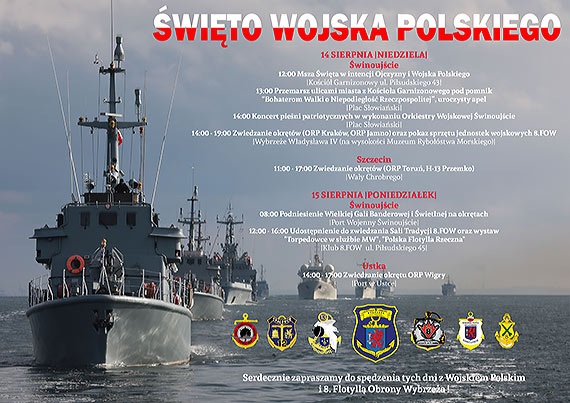 Święto Wojska Polskiego z 8. Flotyllą Obrony Wybrzeża