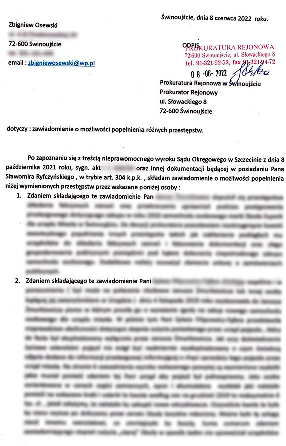 Zbigniew Osewski: Szanowni Pastwo. 	W zwizku z treci komentarzy (za wszystkie komentarze bardzo dzikuj) jakie pojawiy si po moim ostatnim artykule 