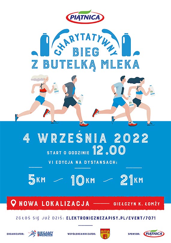 Charytatywny Bieg z Butelk Mleka 2022 ju 4 wrzenia!