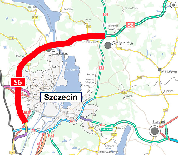 Ponowny wybór oferty w przetargu na projekt tunelowego odcinka S6 Zachodniej Obwodnicy Szczecina