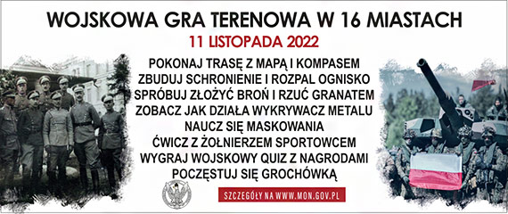 Zapraszamy do aktywnego spdzenia czasu w Narodowe wito Niepodlegoci - 11 Listopada