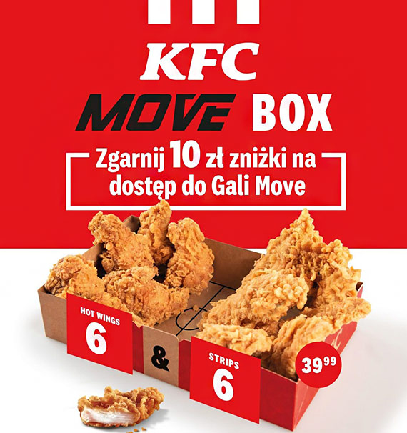 Z zestawem KFC Move Box zgarniesz 10 z zniki na dostp do Gali Move