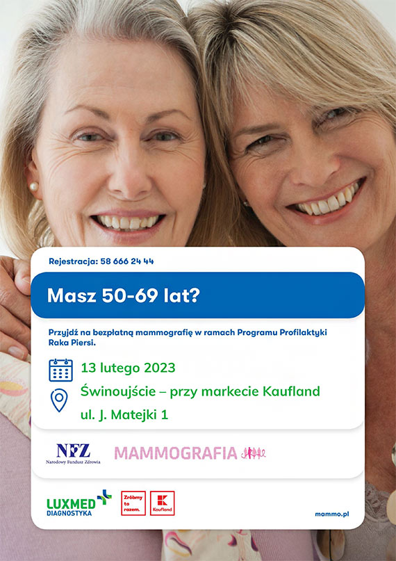 Badania w mobilnej pracowni mammograficznej LUX MED w lutym - Świnoujście