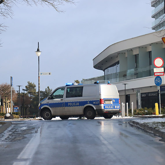 Kolizja przy promenadzie