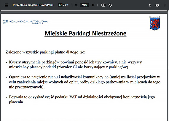 Ju niedugo nastpne parkingi miejskie bd patne. Zobacz film z gosowania!