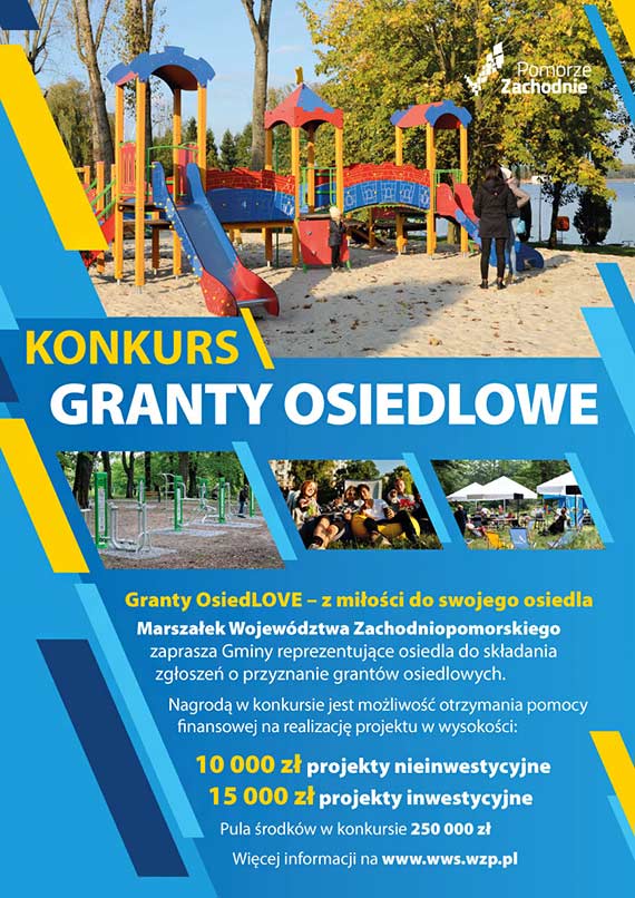 wier miliona zotych na „Granty Osiedlowe”. Nowy konkurs na Pomorzu Zachodnim