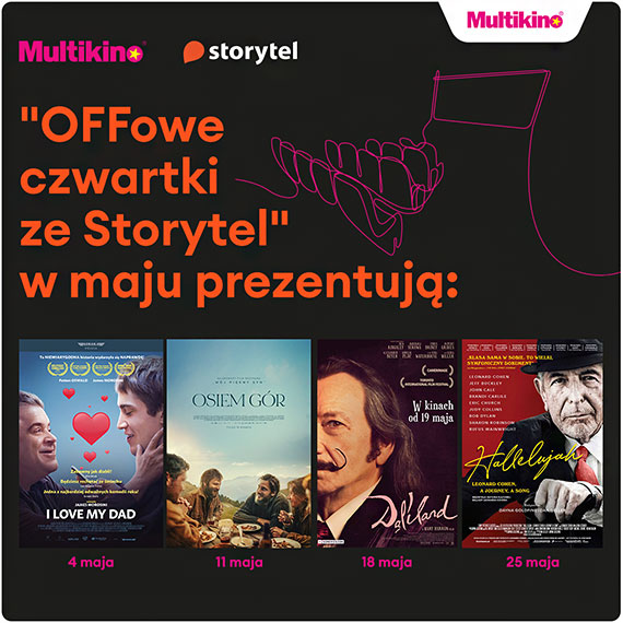 „OFFowe czwartki ze Storytel” w maju w Multikinie!