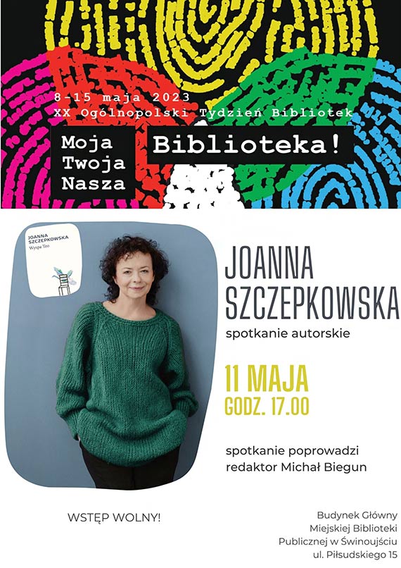 Spotkanie z Pani Joann Szczepkowsk w Miejskiej Bibliotece Publicznej