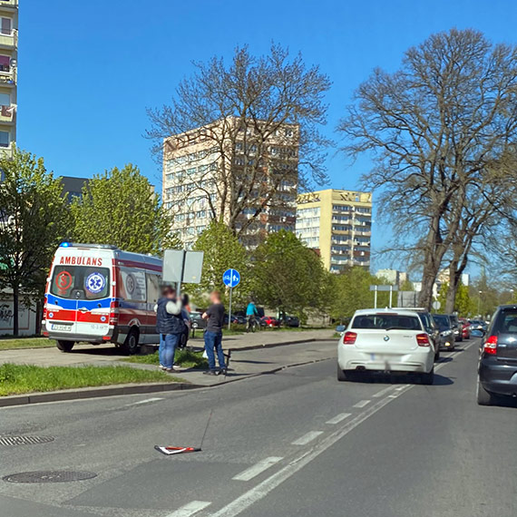 Potrcony mczyzna trafi do szpitala