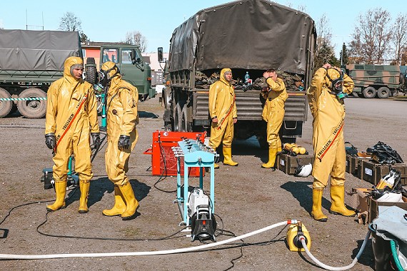 Anakonda23. onierze wiczyli na wypadek skaenia na okrtach