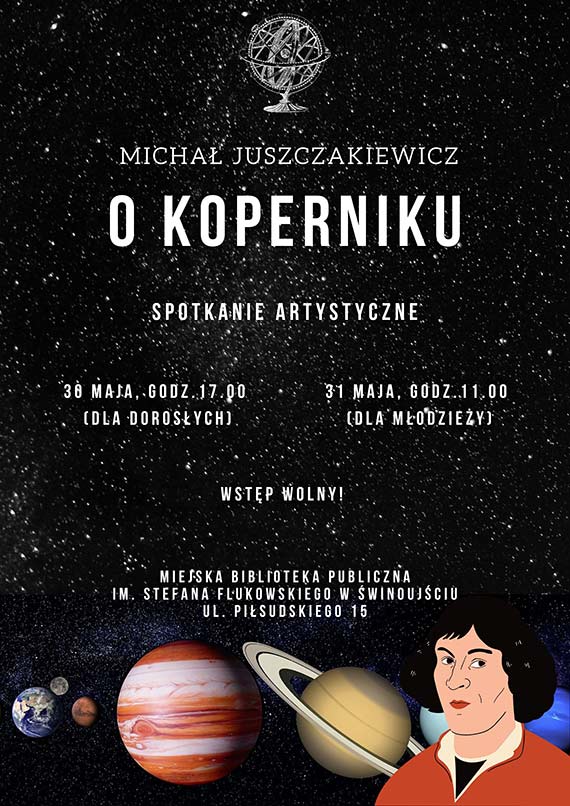 Twoje spotkanie z astronomi: Niezwyke wydarzenia z Michaem Juszczakiewiczem w Miejskiej Bibliotece Publicznej im. Stefana Flukowskiego w winoujciu