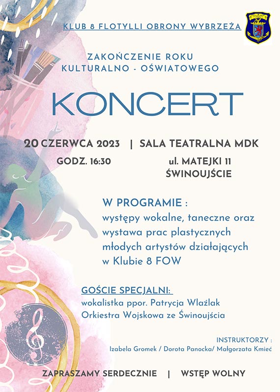 Koncert Klubu 8 FOW - Wieczr sztuki i talentu