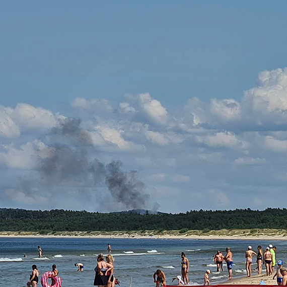 Wywrotka doszcztnie spona na drodze krajowej DK3. Zobacz film!