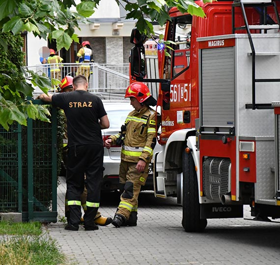 W budynku przy Chemoskiego paliy si kable elektryczne