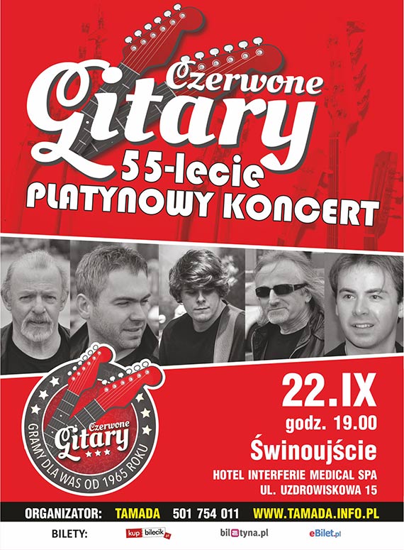  Jubileuszowy koncert Czerwonych Gitar - witujemy 55 lat legendarnej grupy w winoujciu