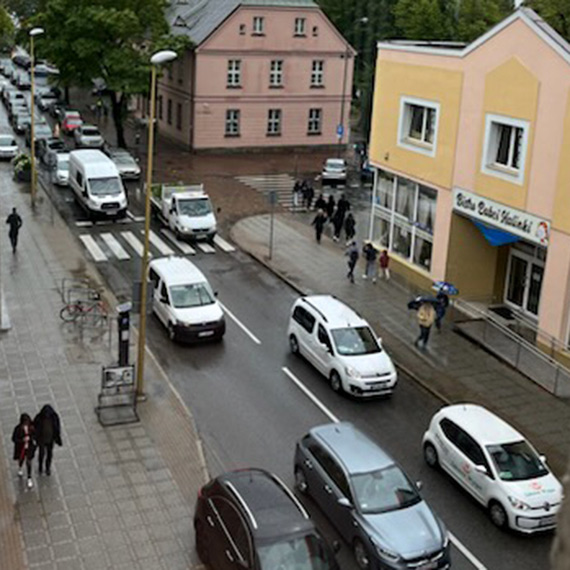 Poniedziaek w winoujciu - uliczny parali miasta 