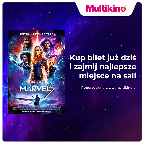 Zajmij najlepsze miejsce na premierze filmu „Marvels” w Multikinie!