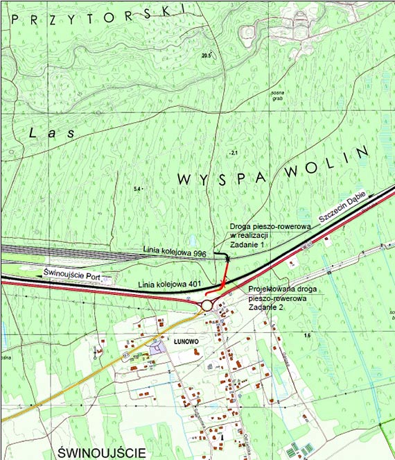 Przetarg na wykonawc przejcia pod lini kolejow 401