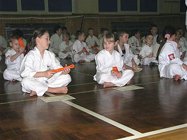 Pasowanie na samuraja w winoujskiej Akademii Karate Kyokushin