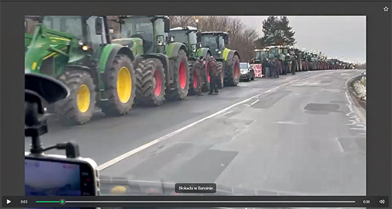 Protesty i blokada w Bansin