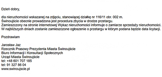 Miasto winoujcie wystawia na sprzeda atrakcyjn dziak nadmorsk – mieszkacy pytaj o przyszo zielonego terenu