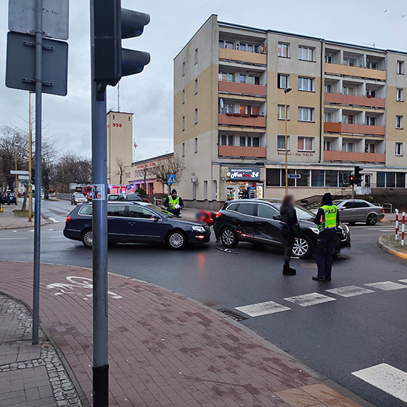 Kolizja na skrzyowaniu Konstytucji 3 Maja z Kociuszki