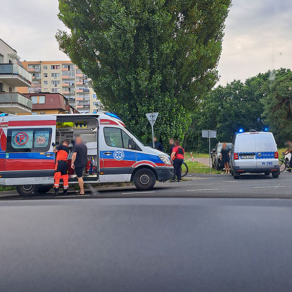 Wypadek z udziaem dwch rowerzystw