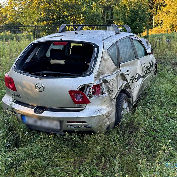 Mazda rozbita: Obywatel Ukrainy zatrzymany