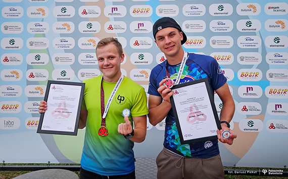 Student i absolwent Politechniki Biaostockiej na podium Mistrzostw Polski 2024 w triathlonie!